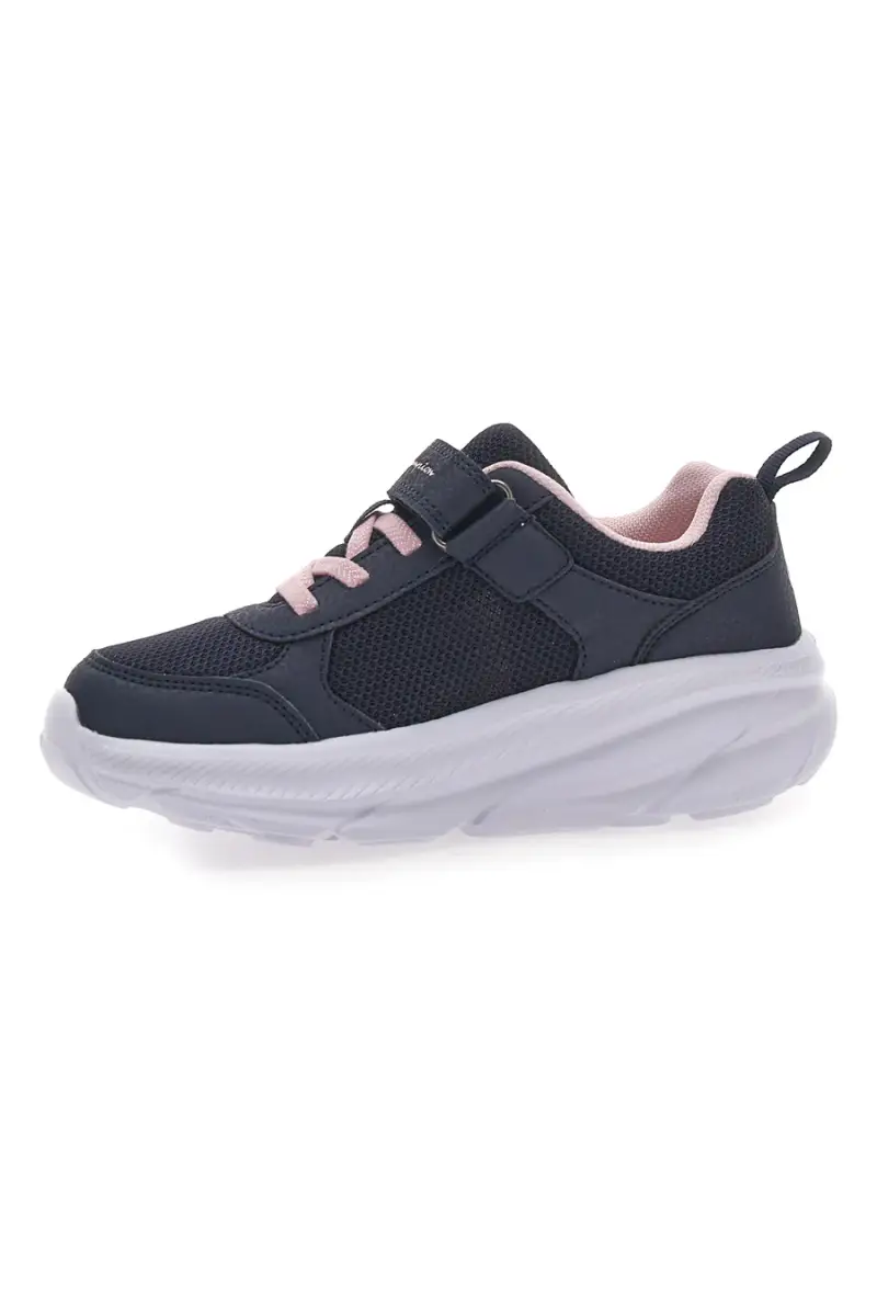 Sneakers Navy con Lacci Elastici e Logo Rosa CHAMPION HRO G PS Low Cut Shoe [NAVY] miniatura 4