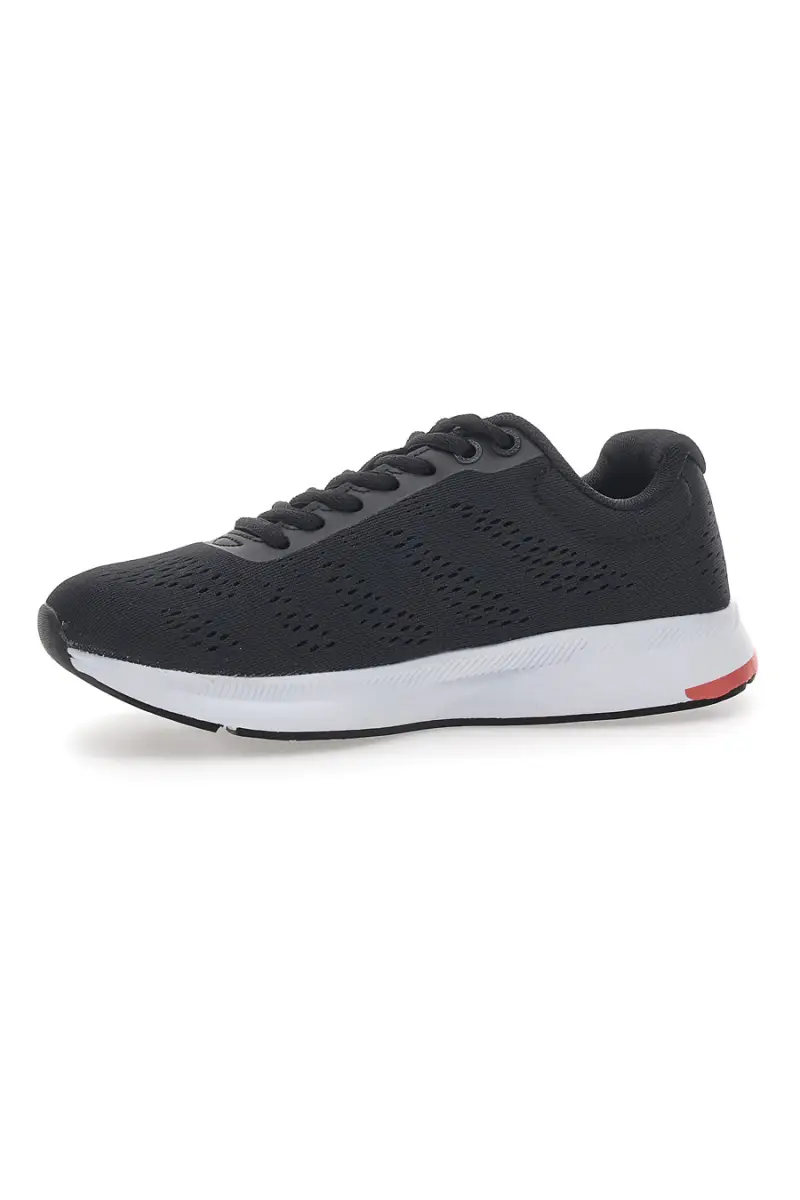 Sneakers Nere con Dettagli Corallo e Tomaia in Mesh CHAMPION JAUNT [NERO] miniatura 4