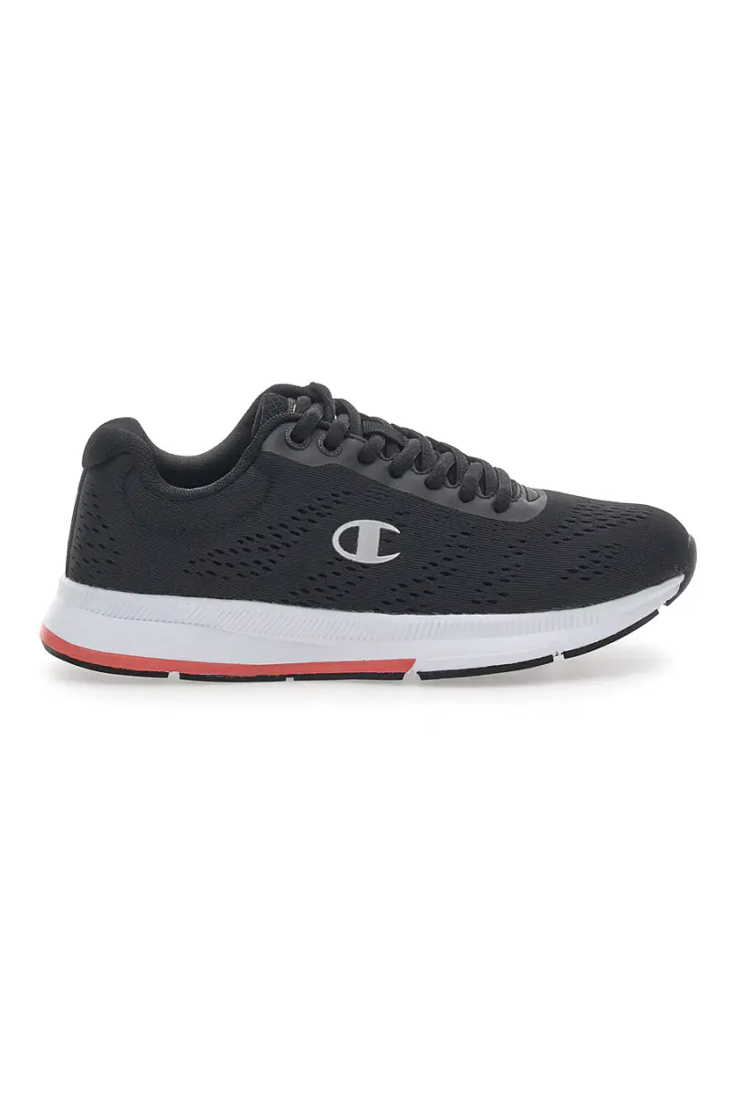 Sneakers Nere con Dettagli Corallo e Tomaia in Mesh CHAMPION JAUNT [NERO]