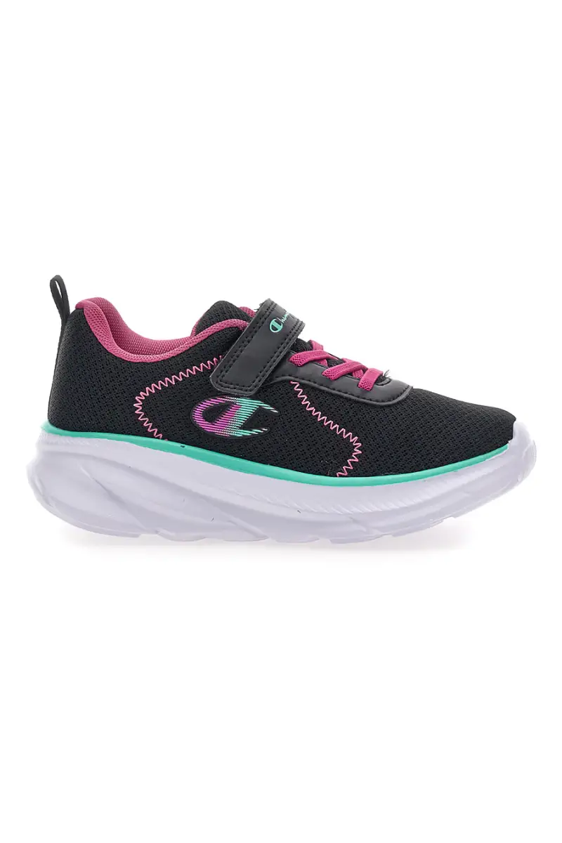 Sneakers nere con dettagli fucsia Champion Hro J G Ps [NERO]