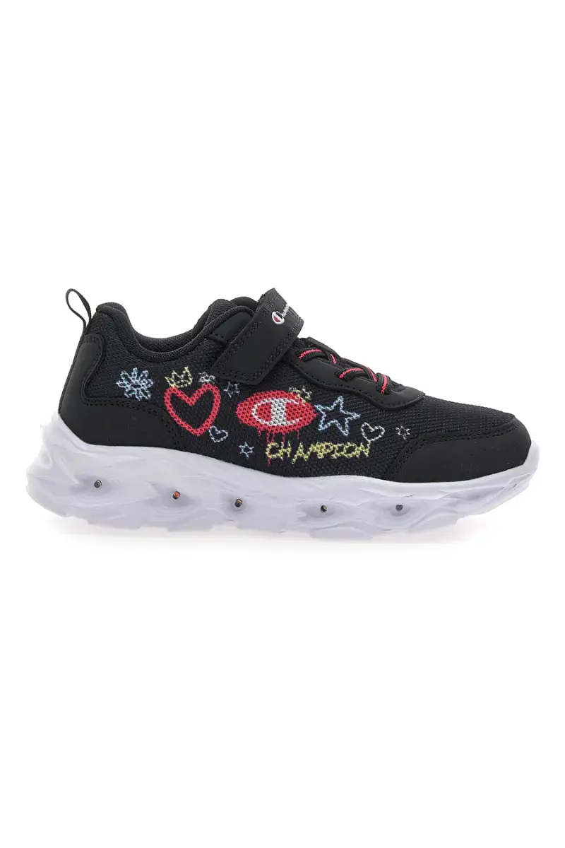 Sneakers nere con luci Champion Funfair Print G PS Low Cut Shoe [NBK]