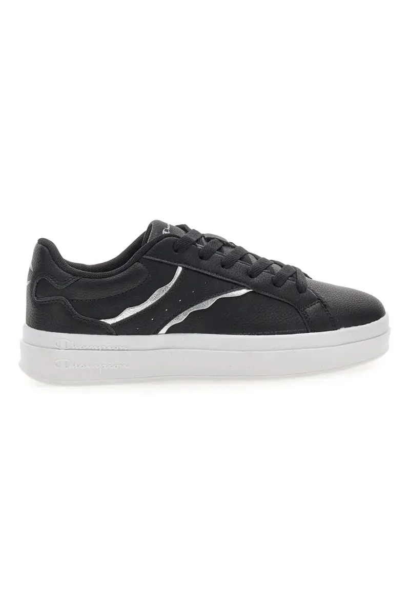 Sneakers nere con suola bianca Champion PRESTIGE PLATFORM [NERO]