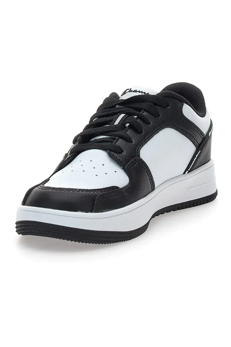 Sneakers nere e bianche con logo laterale Champion RD18 2 0 Low B GS [BIANCO miniatura 3