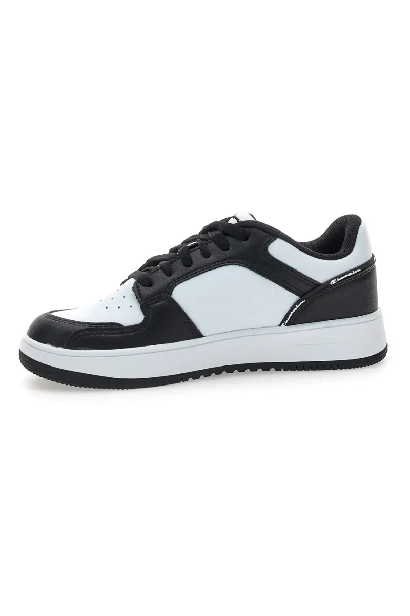 Sneakers nere e bianche con logo laterale Champion RD18 2 0 Low B GS [BIANCO miniatura 4