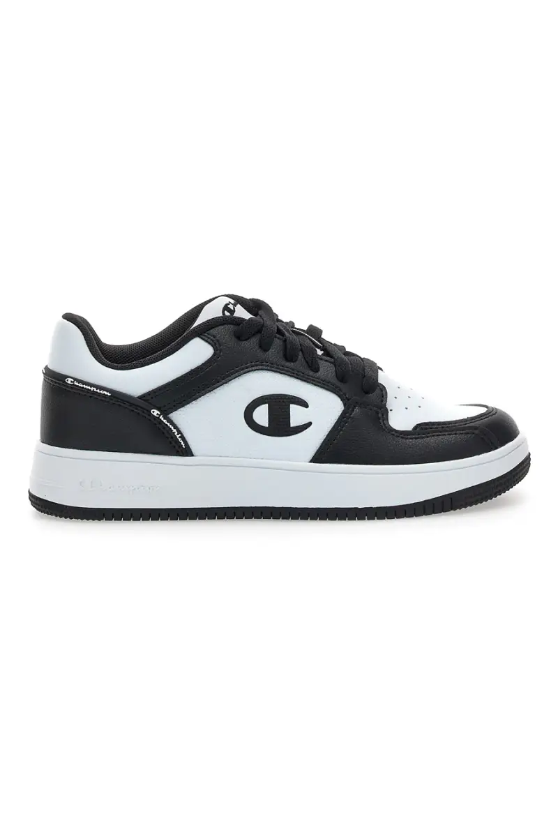 Sneakers nere e bianche con logo laterale Champion RD18 2 0 Low B GS [BIANCO