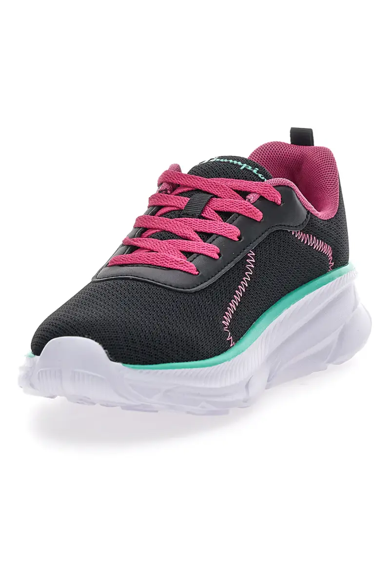 Sneakers nere e fucsia con suola sportiva Champion Hro J G Gs Low Cut [NERO miniatura 3