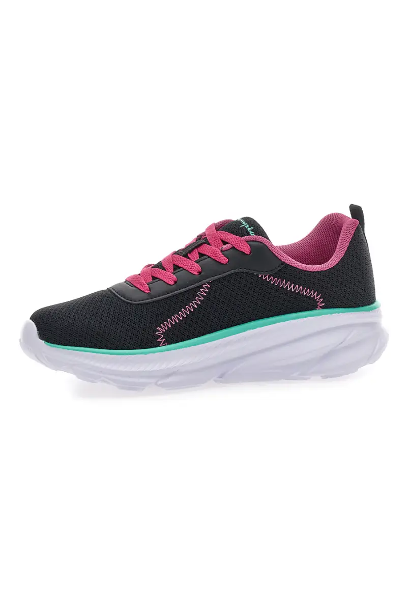 Sneakers nere e fucsia con suola sportiva Champion Hro J G Gs Low Cut [NERO miniatura 4