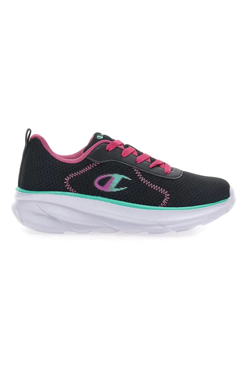Sneakers nere e fucsia con suola sportiva Champion Hro J G Gs Low Cut [NERO