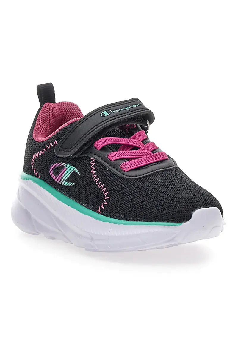 Sneakers nere e fuxia con strappo Champion HRO J G TD [NERO] miniatura 2