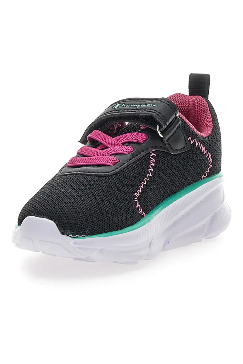 Sneakers nere e fuxia con strappo Champion HRO J G TD [NERO] miniatura 3