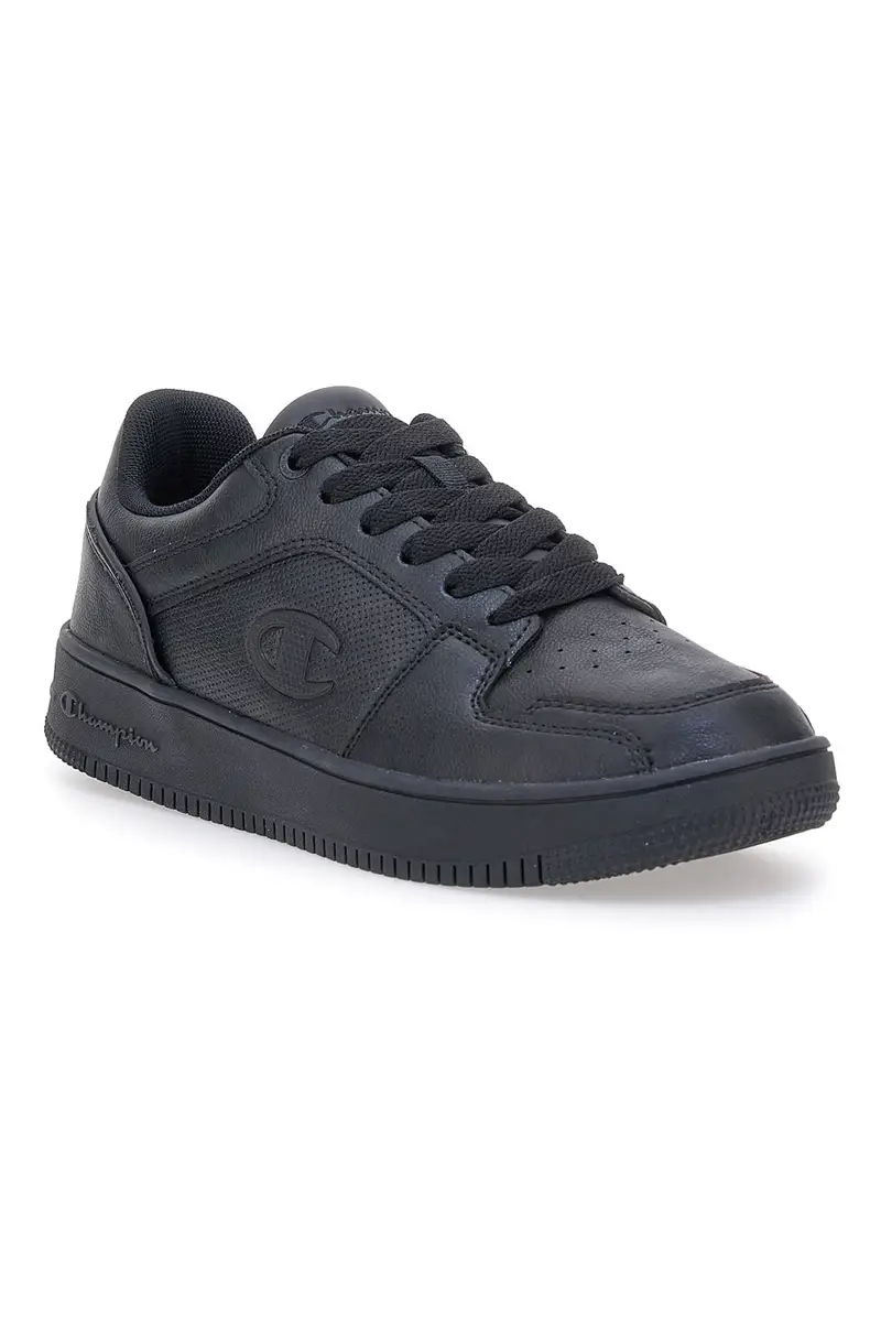Sneakers nere in similpelle stile basket Champion RD18 2 Low [NERO] miniatura 2