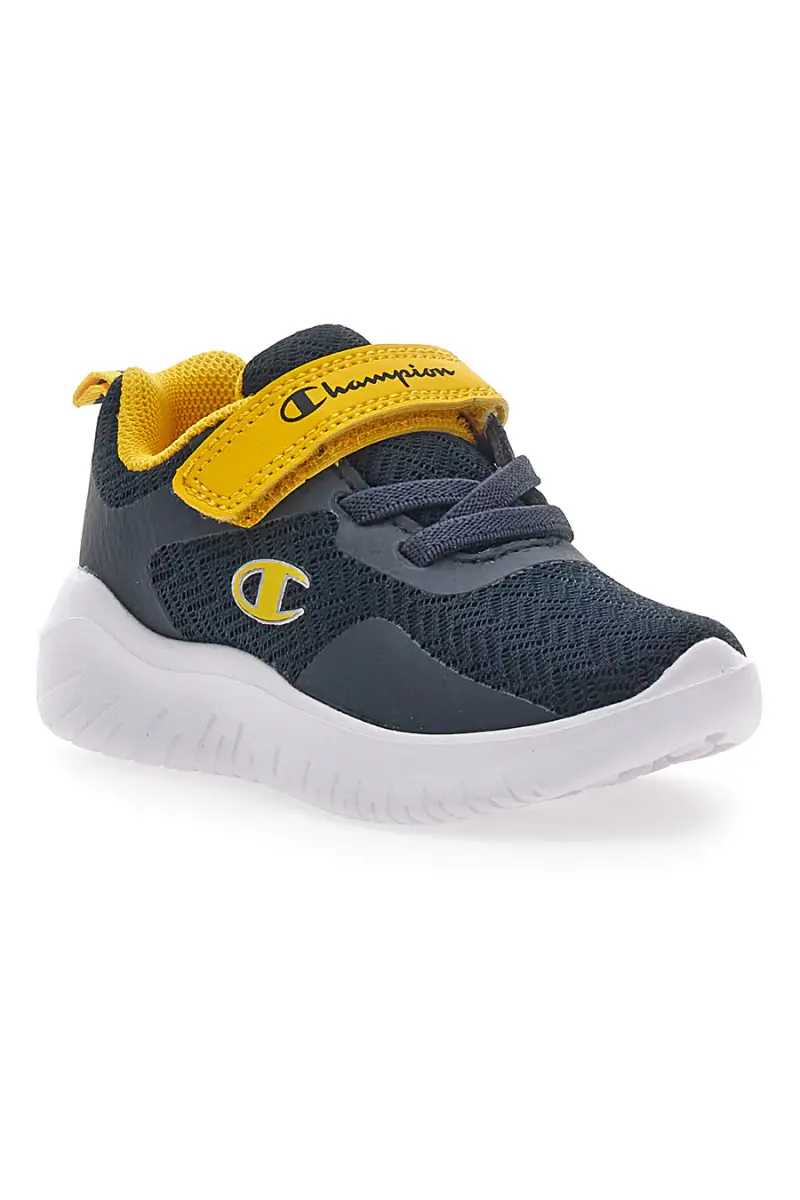 Sneakers Primi Passi Navy e Gialle con Velcro CHAMPION SOFTY EVOLVE B TD [NAVY miniatura 2