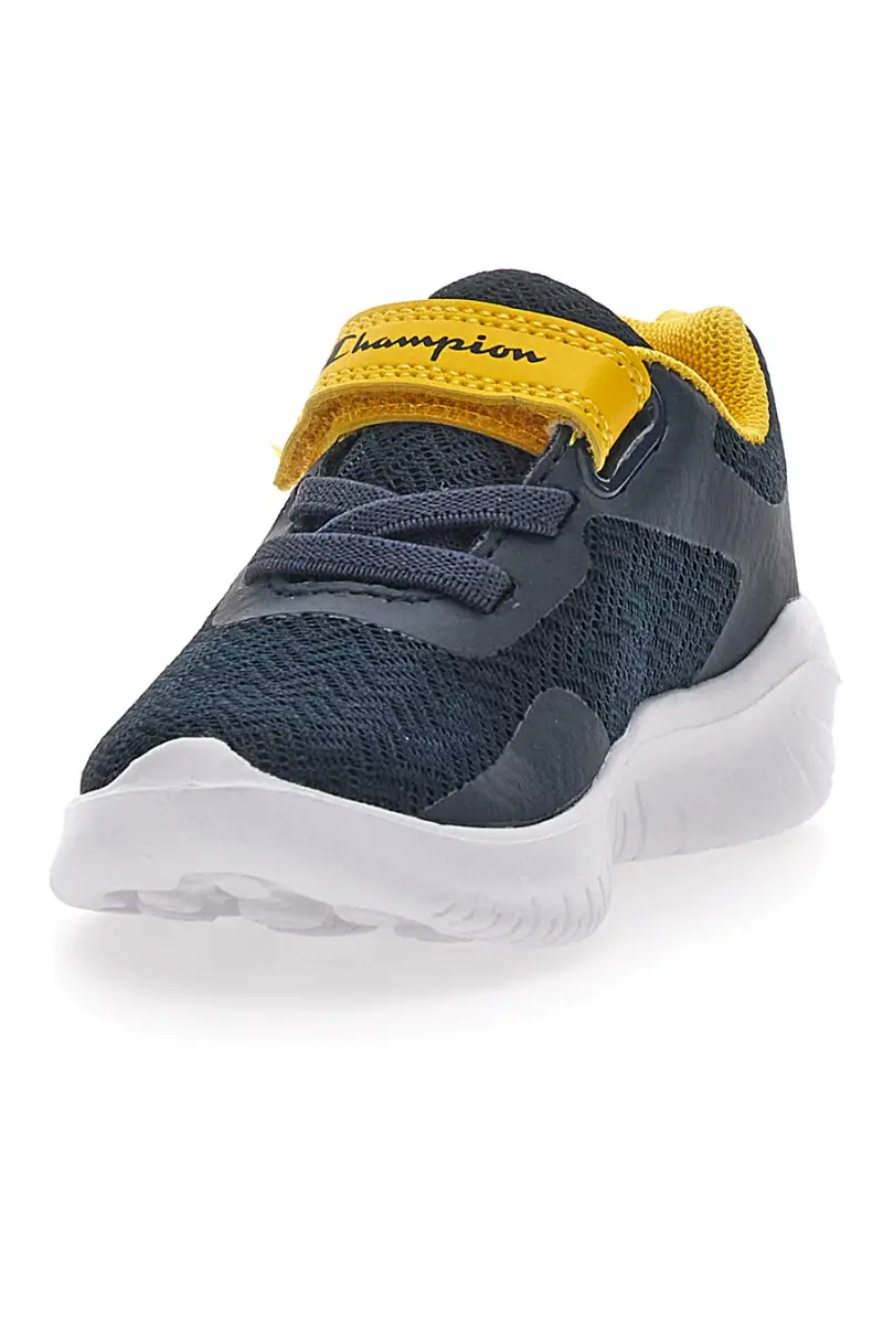 Sneakers Primi Passi Navy e Gialle con Velcro CHAMPION SOFTY EVOLVE B TD [NAVY miniatura 4