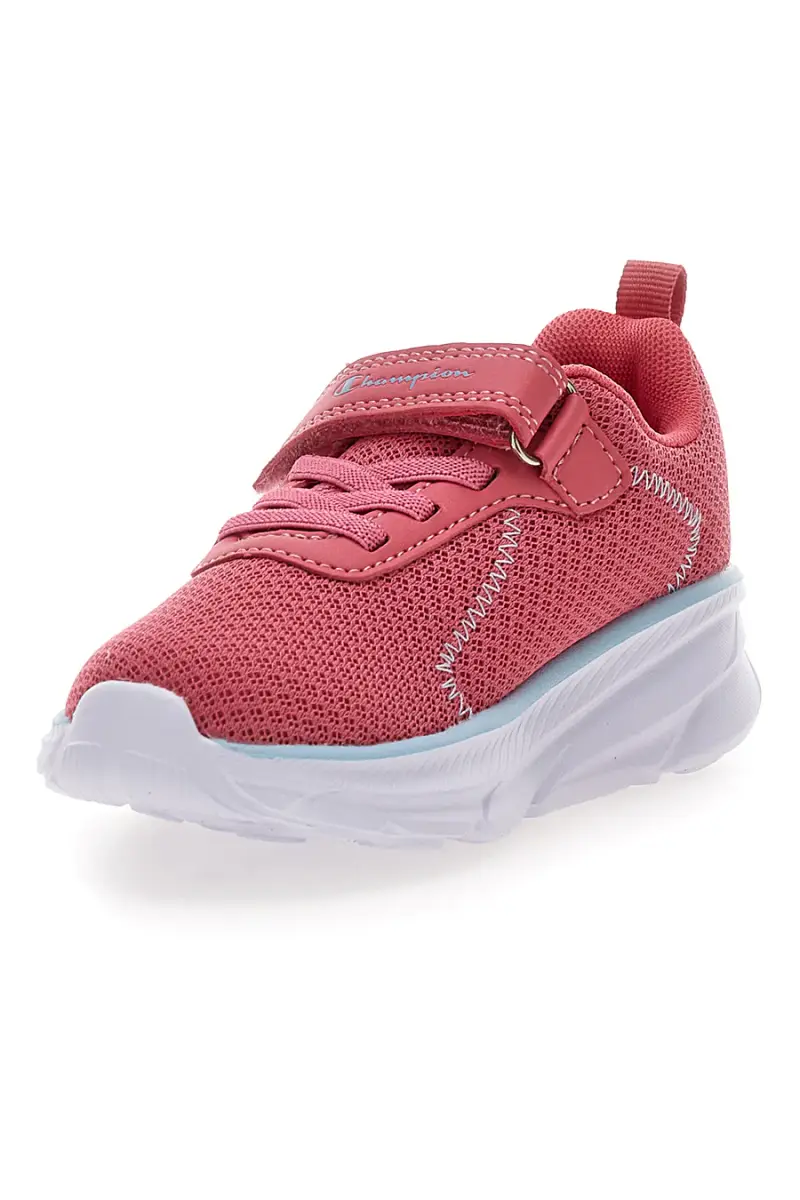 Sneakers rosa con chiusura a strappo Champion HRO J G TD Low Cut Shoe [ROSA] miniatura 4