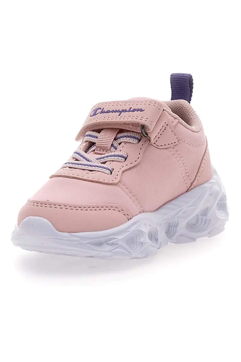 Sneakers rosa con luci chiusura a strappo Champion Funfair Print U TD Low Cut [ROSA] miniatura 3