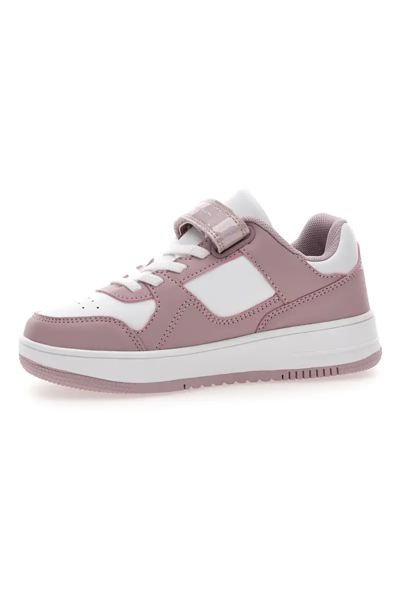Sneakers rosa con velcro Champion RD18 LOW G PS [BIANCO] miniatura 4