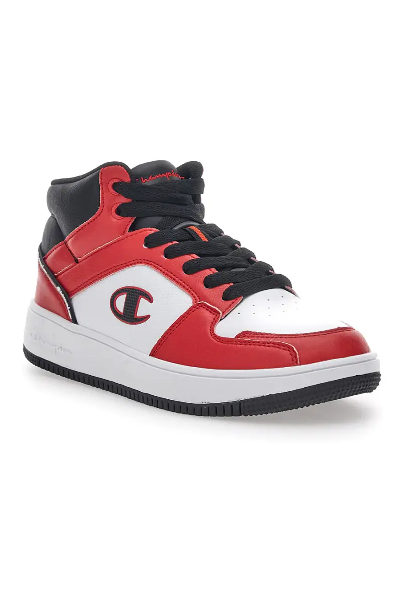 Sneakers Rosse e Bianche Champion Rebound 2 Mid [LAMB miniatura 2