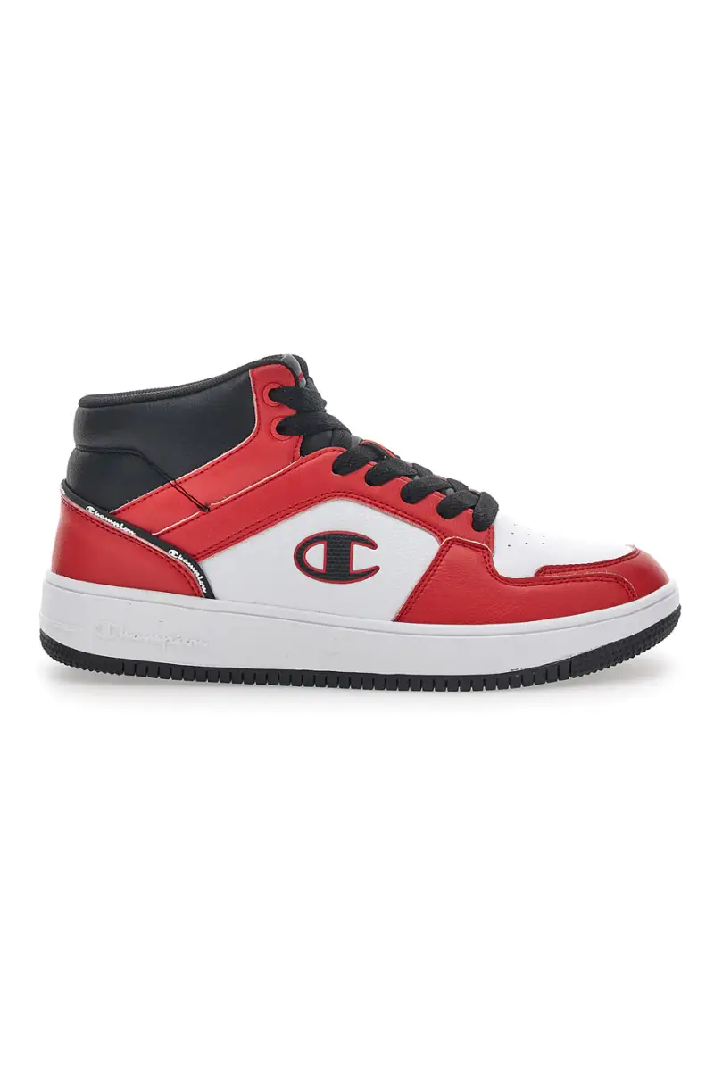 Sneakers Rosse e Bianche Champion Rebound 2 Mid [LAMB