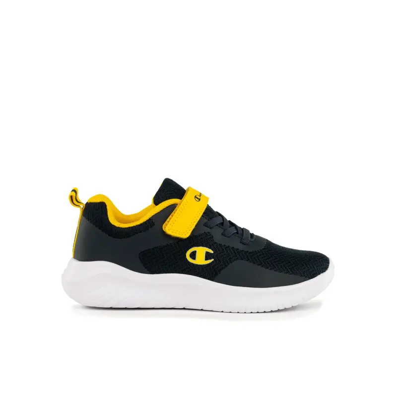 Sneakers running blu da bambino Softy Evolve con velcro e lacci