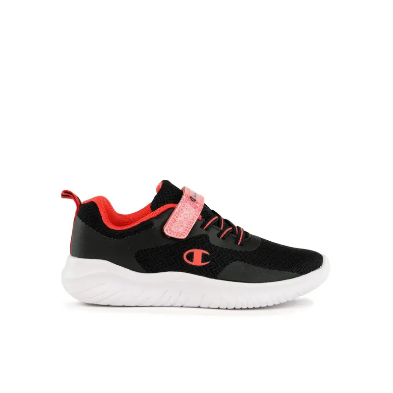 Sneakers running nere da bambino Softy Evolve con velcro e lacci