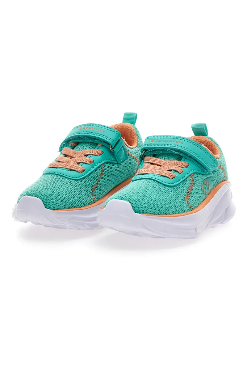 Sneakers verde acqua e arancio con strappo Champion HRO J G TD [VERDE ACQUA] miniatura 3