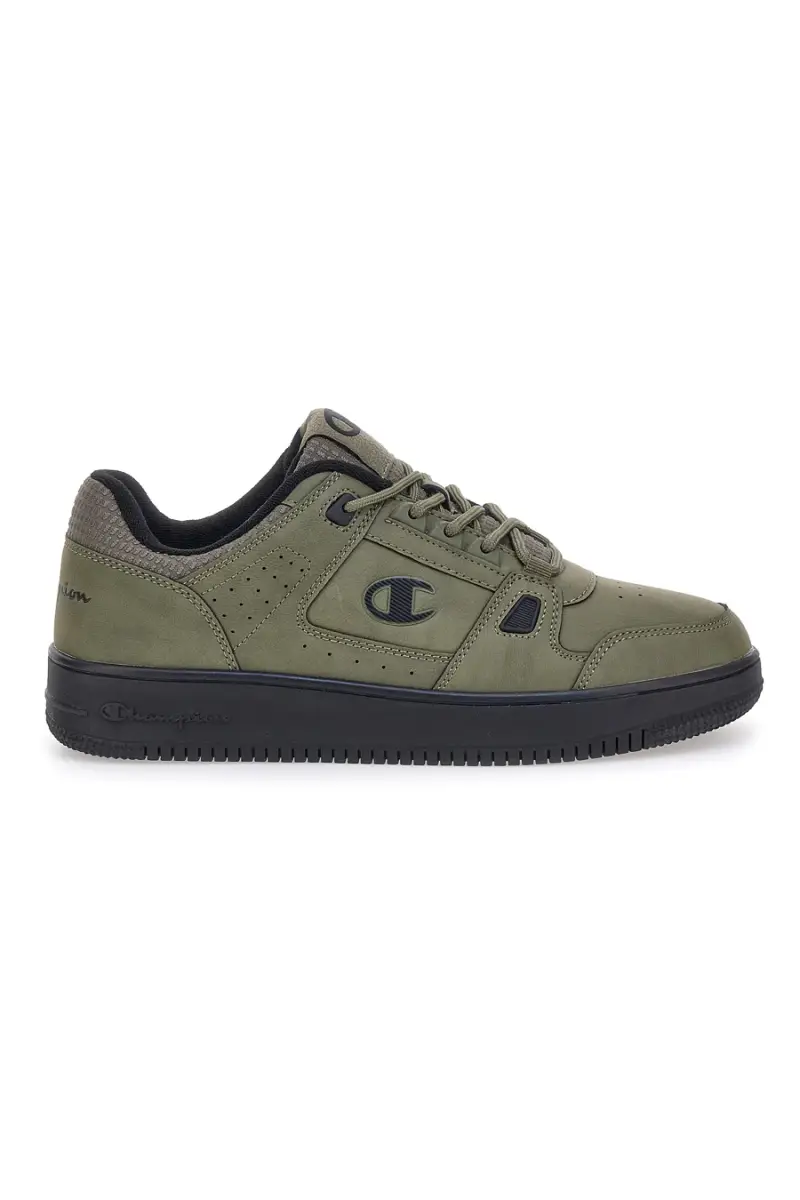 Sneakers verde militare con dettagli neri Champion RD18 LOW COMB [VERDE]