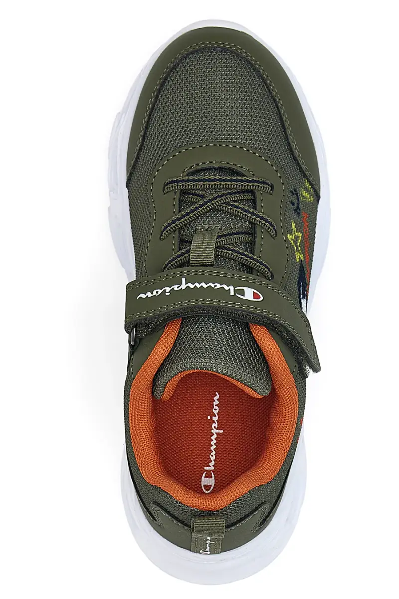 Sneakers verdi con stampa fantasia e luci Champion FUNFAIR PRINT B PS Low Cut [VERDE miniatura 4
