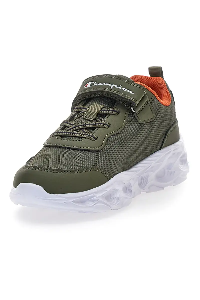 Sneakers verdi con stampa fantasia e luci Champion FUNFAIR PRINT B PS Low Cut [VERDE miniatura 5