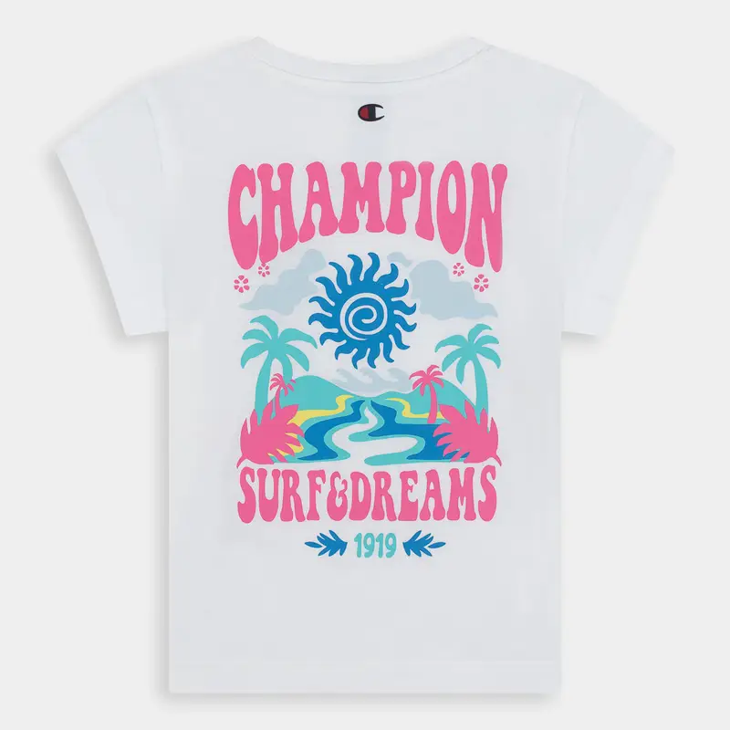 Champion T-shirt Bambina Bianco 2502063 miniatura 2