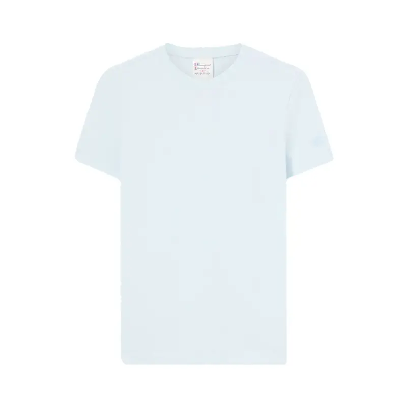 T-Shirt Girocollo V Azzurro Donna M