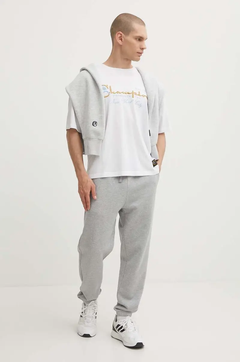 Champion T-shirt Uomo Bianco 2885610 miniatura 2