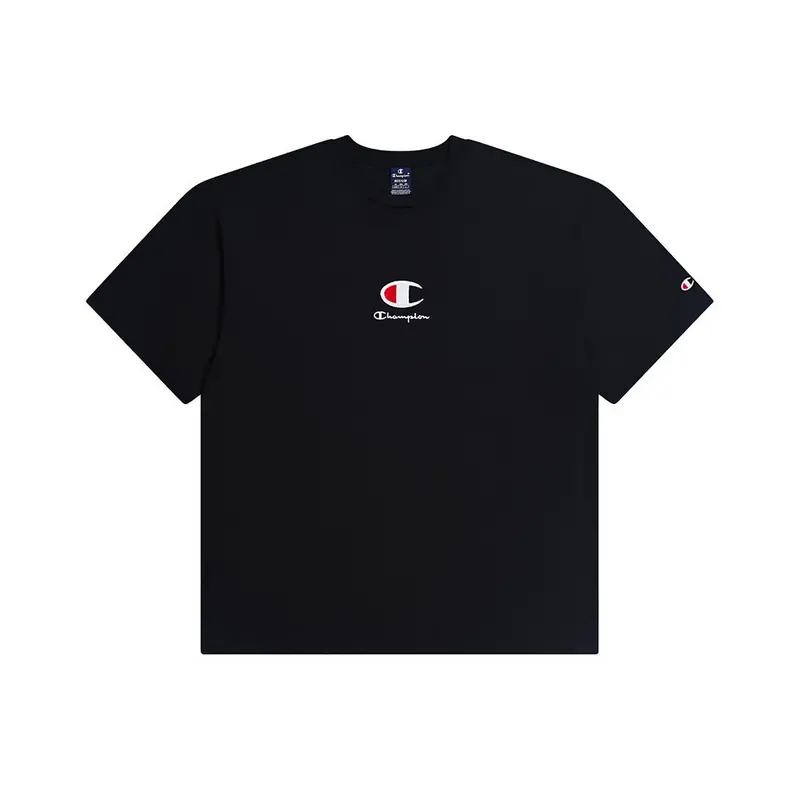 T-Shirt Logo Scritta Nero Uomo XL