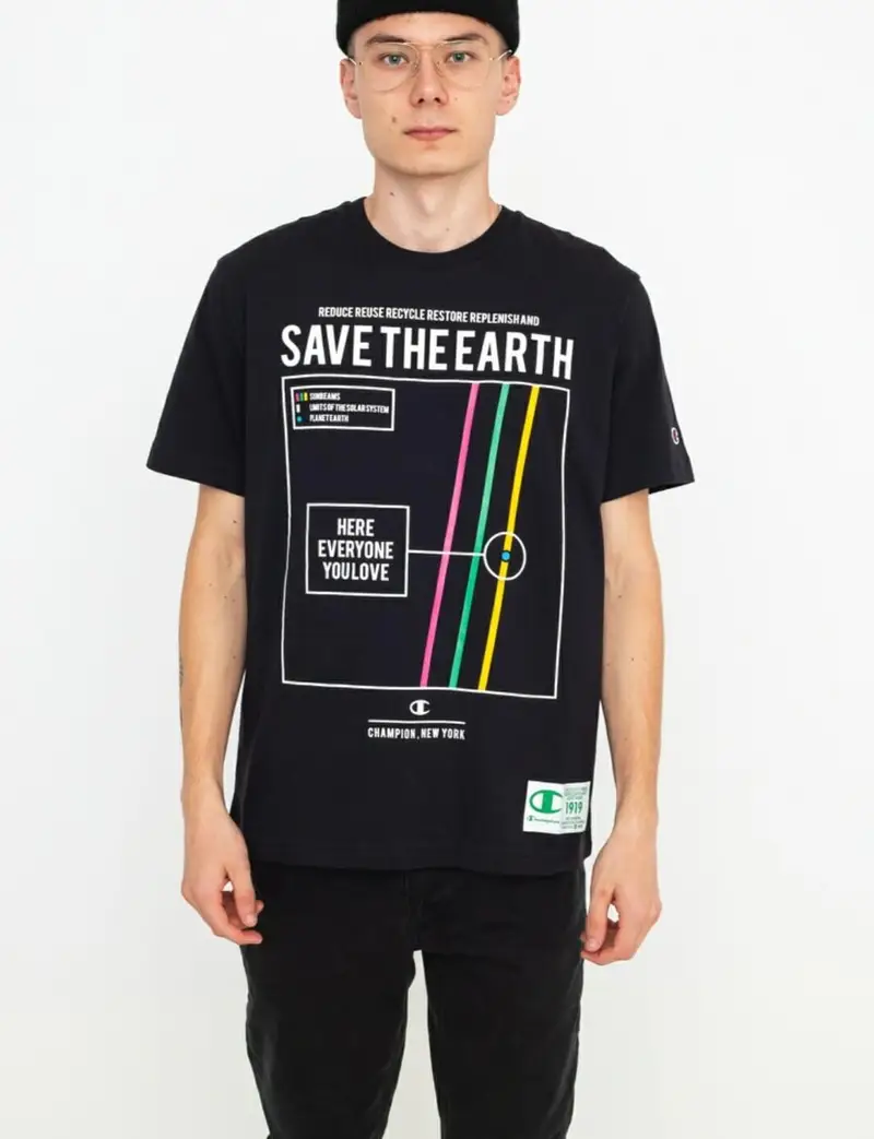 Champion T-shirt Uomo Nero 3107813