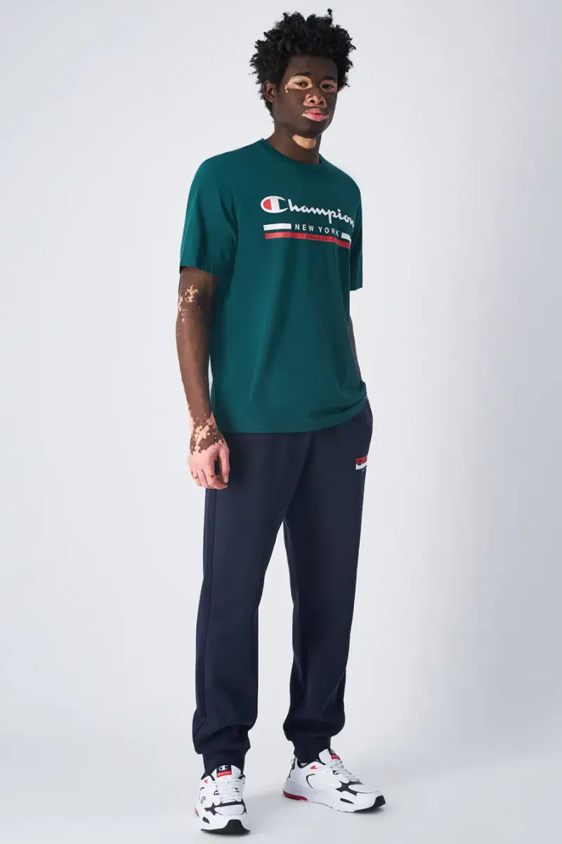 Champion T-shirt Verde 4178258 miniatura 5