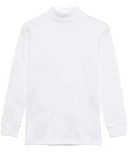 Channo Intimo Termico per Bambini, Collo Mezzo Cigno, Maniche Lunghe, Tinta Unita