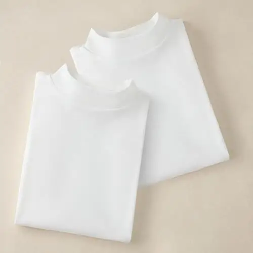 Channo Intimo Termico per Bambini, Collo Mezzo Cigno, Maniche Lunghe, Tinta Unita miniatura 3