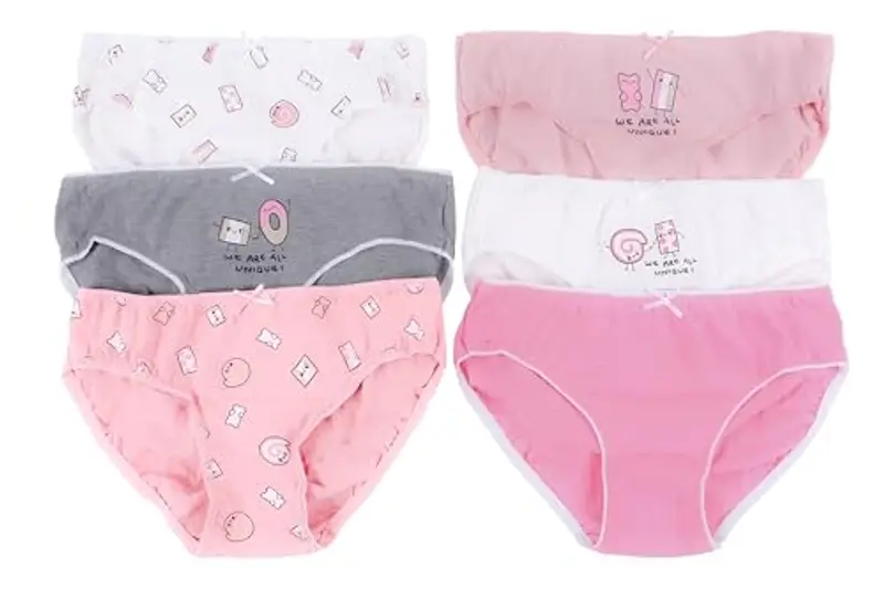 Channo Mutandine Ragazza in Cotone, Ultra Morbide e Traspiranti, Confezione da 6, Frutta, 10