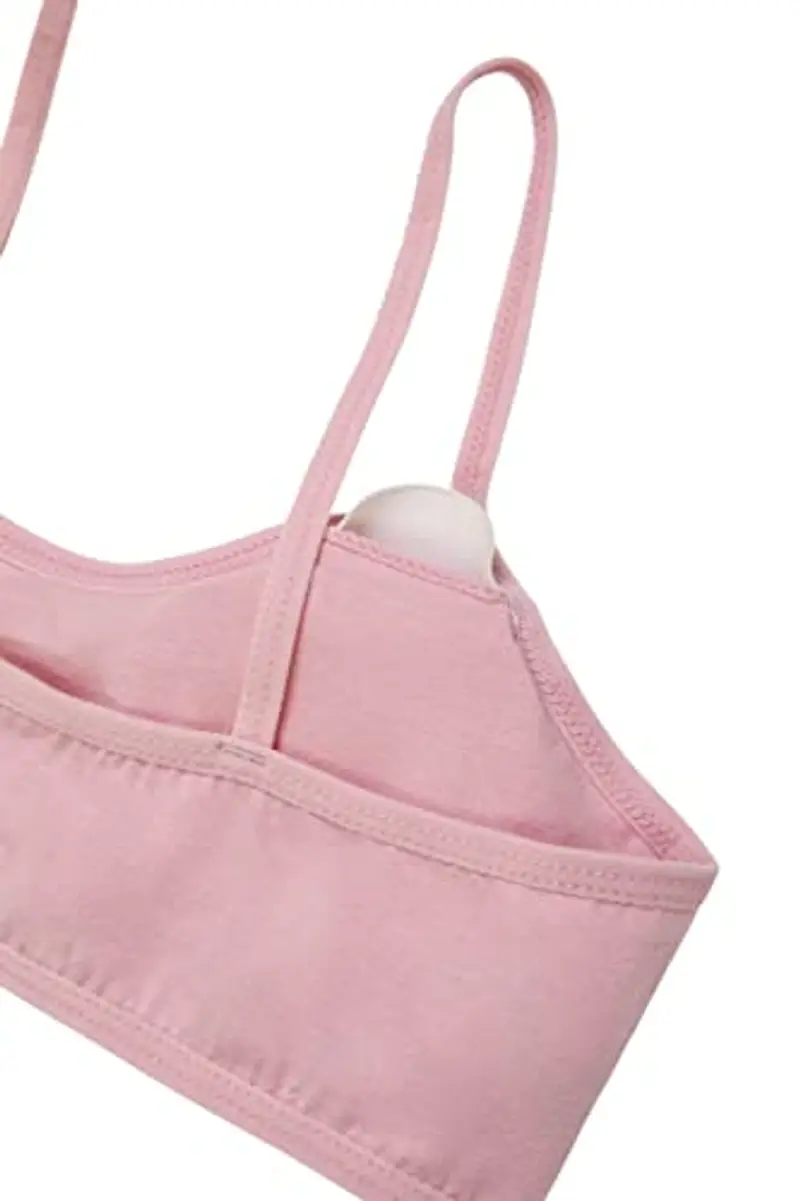 Channo Reggiseno Basic in Cotone per Ragazza, Senza Ferretto e con Imbottiture Rimovibili - Confezione da 6, Sorprese miniatura 2
