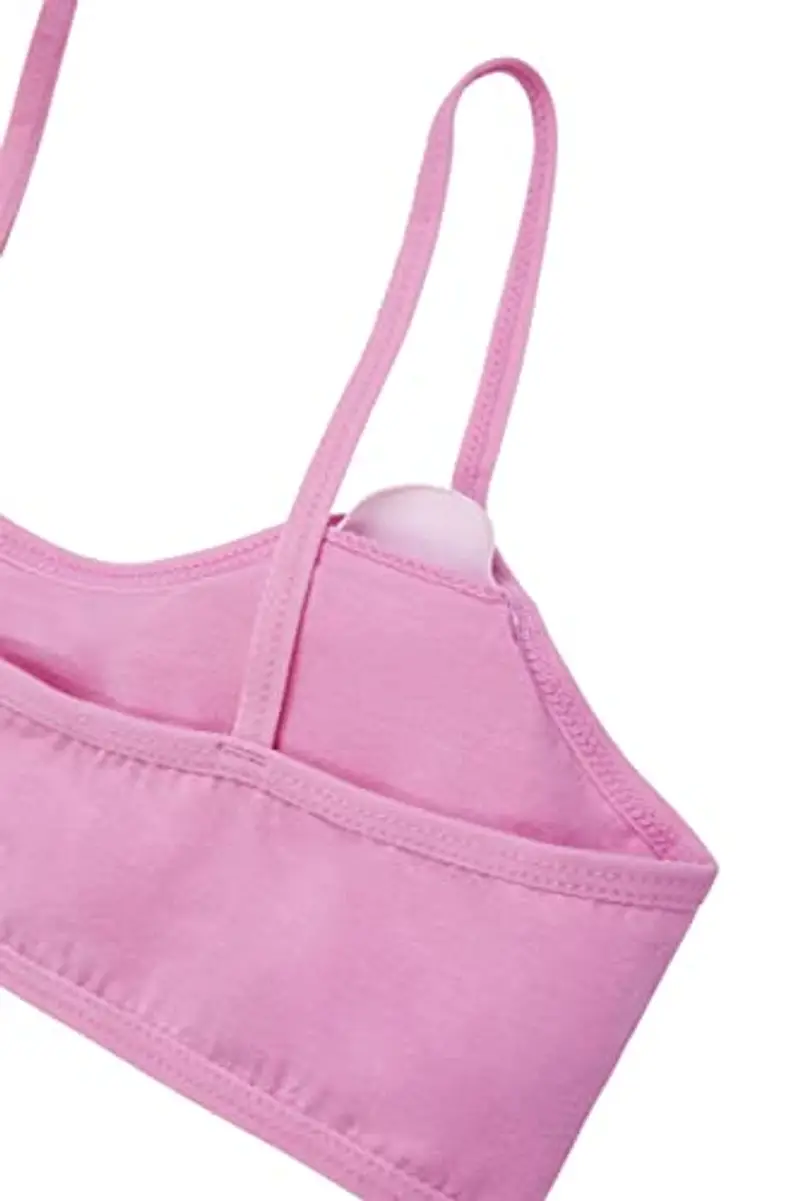 Channo Reggiseno Basic in Cotone per Ragazza, Senza Ferretto e con Imbottiture Rimovibili - Confezione da 6, Cuori, 8 miniatura 2