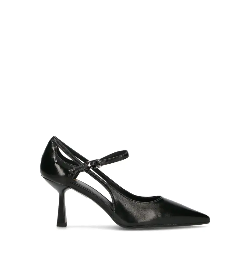 Décolleté donna nera in pelle Vario