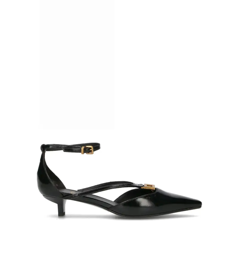 Décolleté donna nera in pelle Vario