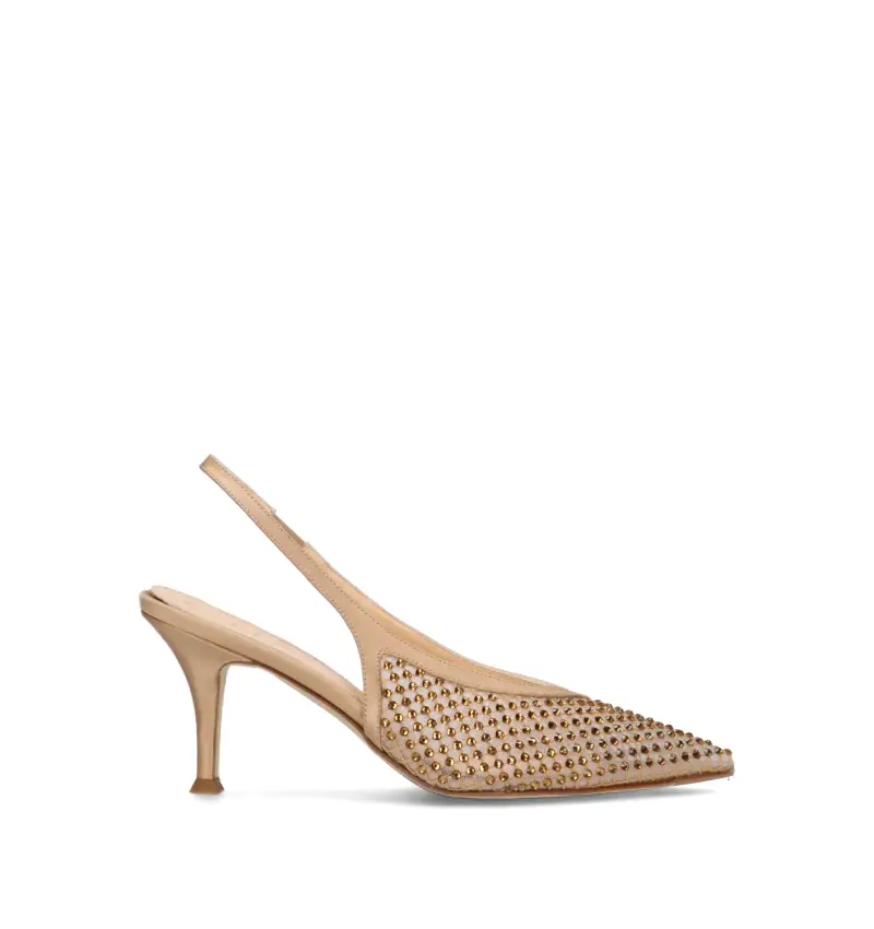 Slingback donna nude Vario