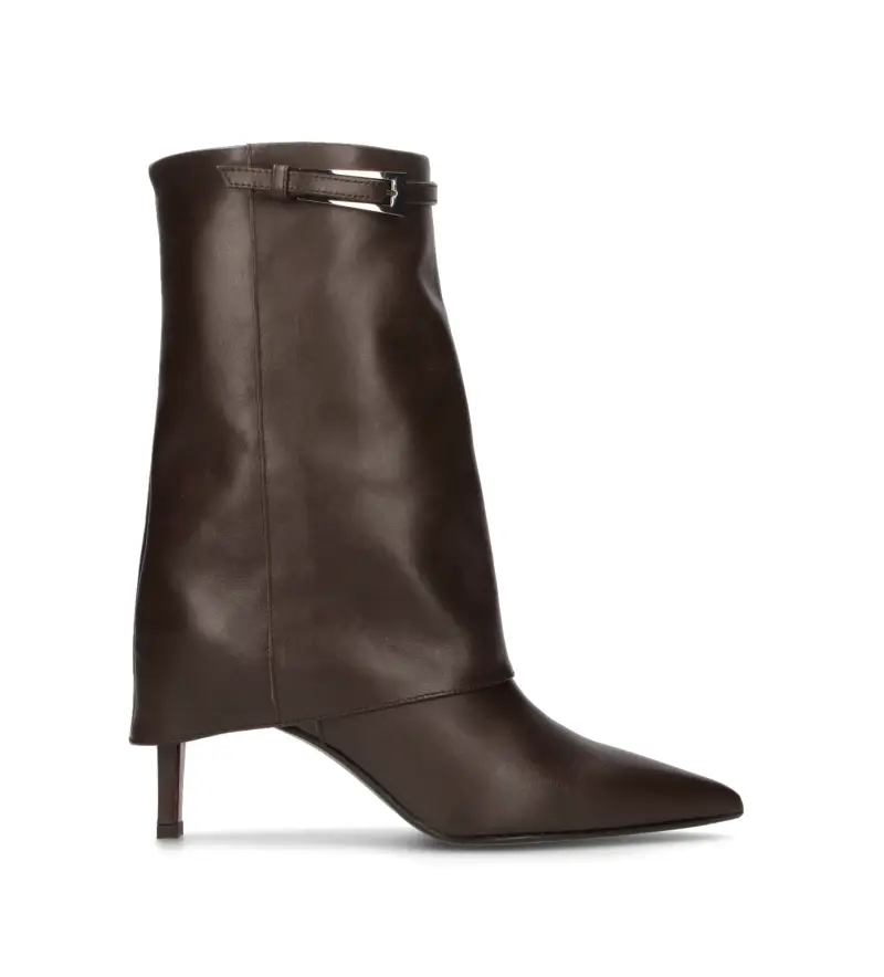 Stivali donna marroni in pelle Vario