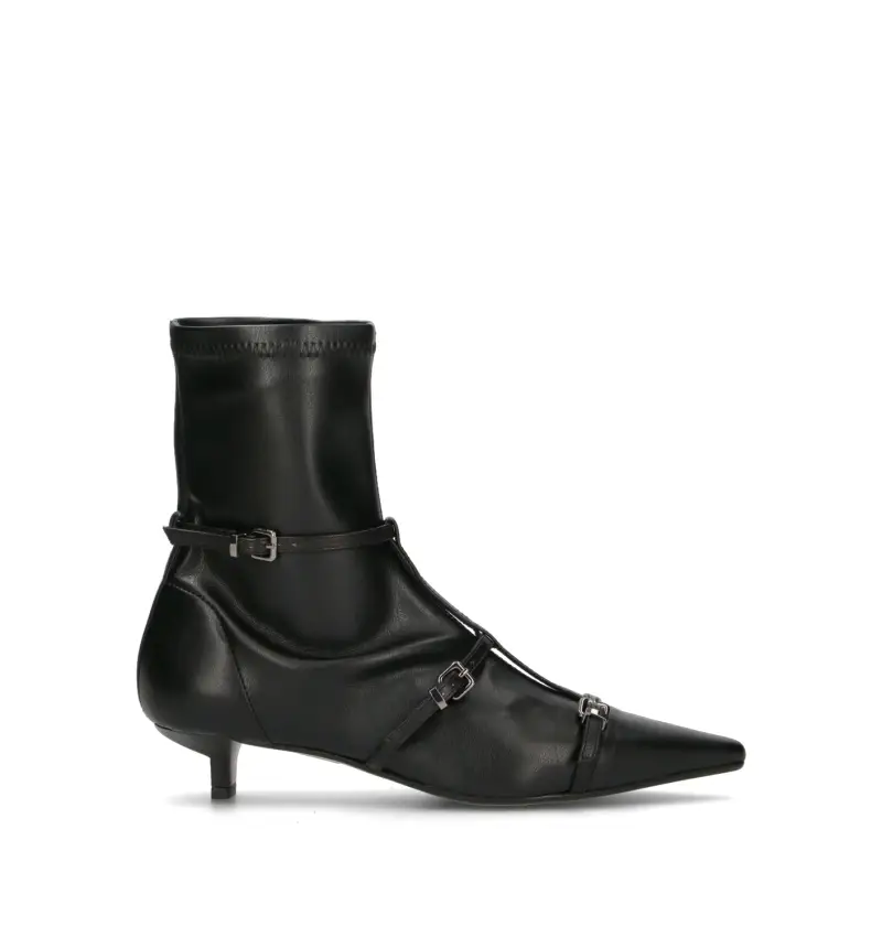 Tronchetto donna nero in pelle Vario