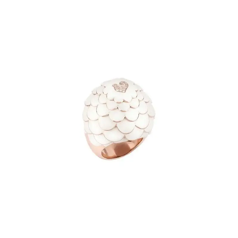 Anello Cupola Paillettes In Oro Rosa 18Kt - Chantecler