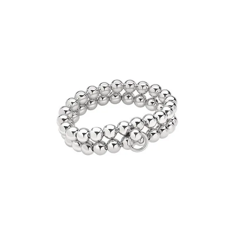 Bracciale Con Sferette A Due File In Argento - Chantecler
