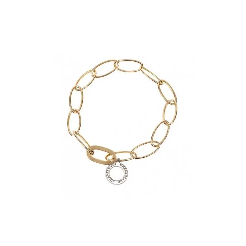 Bracciale In Oro Giallo 18 Kt Con Maglia Ovale - Chantecler