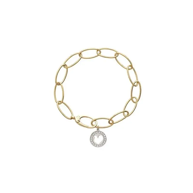 Bracciale Maglie Ovali 20 Cm In Oro Giallo 18Kt - Chantecler