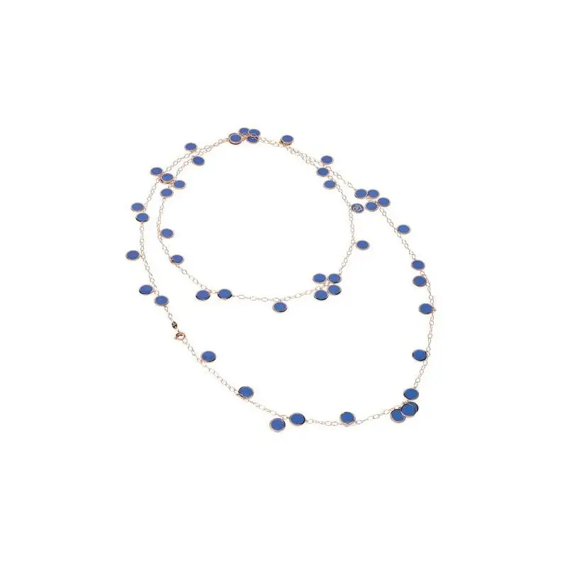 Collana Lunga Paillettes In Oro Rosa - Chantecler