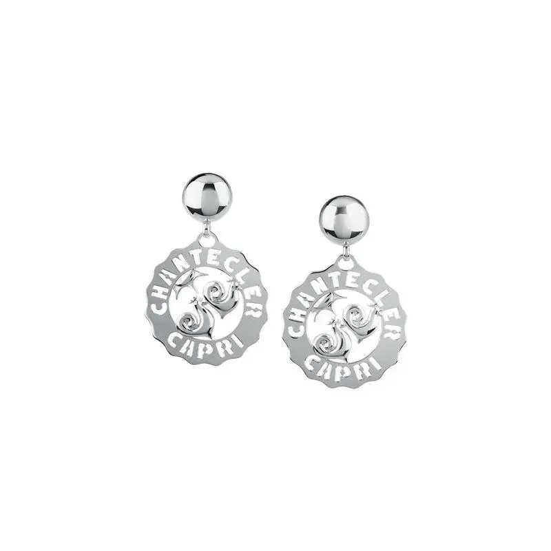 Orecchini Et Voilà Logo Chantecler - Argento - Gr 14,20 - Chantecler